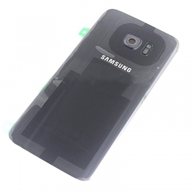 Samsung G935F Galaxy S7 Edge bakside (svart) (brukt grade C, original)