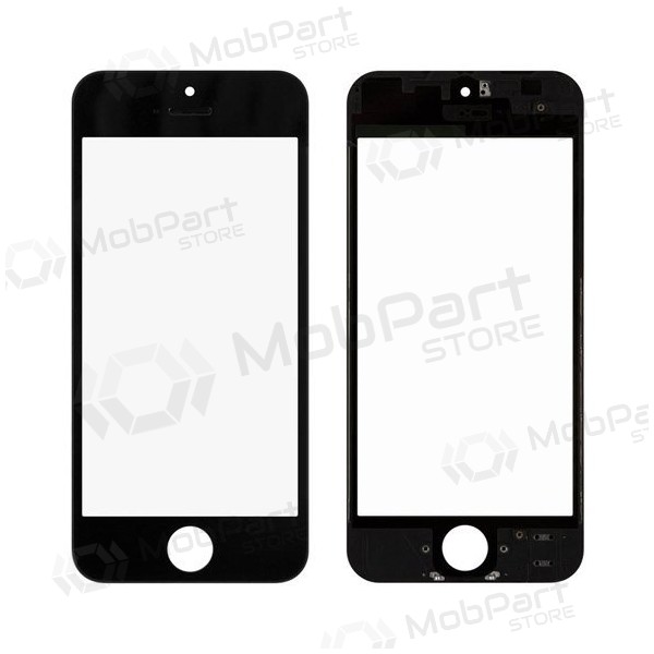 Apple iPhone 5 Skjermglass med ramme og OCA (svart) (for screen refurbishing) - Premium Apple iPhone 5 Skjermglass med ramme og OCA (svart) (for screen refurbishing) - Premium