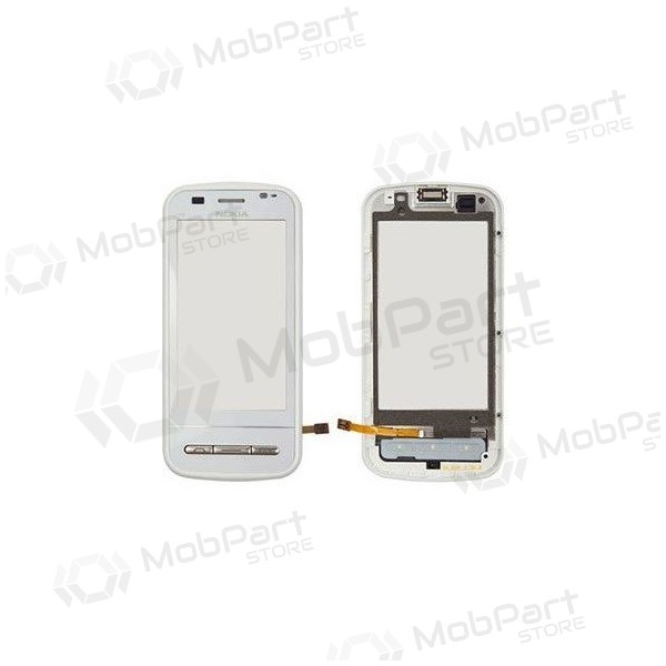 Nokia c6-00 berøringssensitivt glass (med ramme) (hvit) Nokia c6-00 berøringssensitivt glass (med ramme) (hvit)