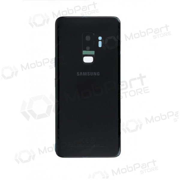 Samsung G965F Galaxy S9 Plus bakside svart (Midnight Black) (brukt grade C, original)