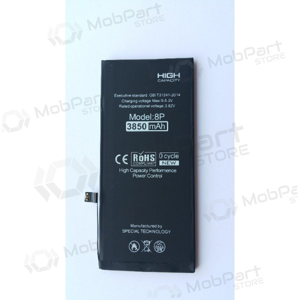 Apple iPhone 8 Plus batteri / akkumulator (forstørret kapasitet) (2990mAh)