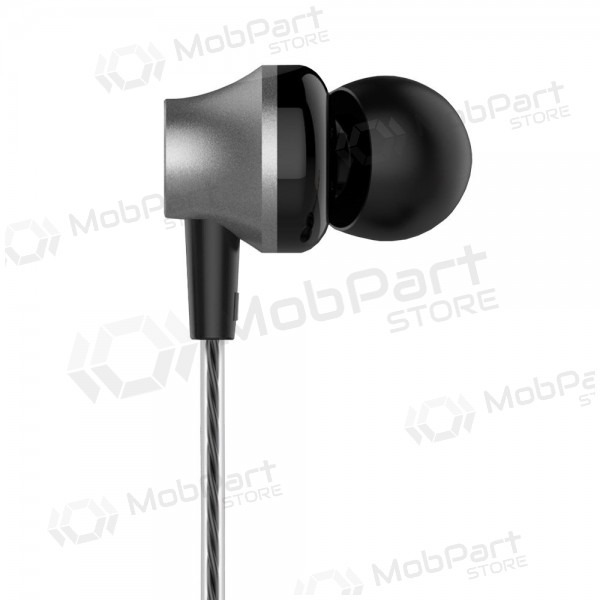 Hodetelefoner / ørepropper Devia Metal In-Ear 3,5mm (svart) Hodetelefoner / ørepropper Devia Metal In-Ear 3,5mm (svart)