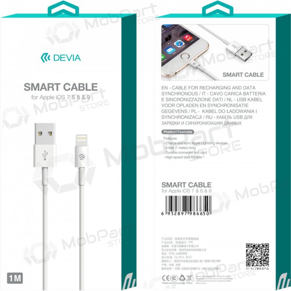 USB kabel Devia Smart 