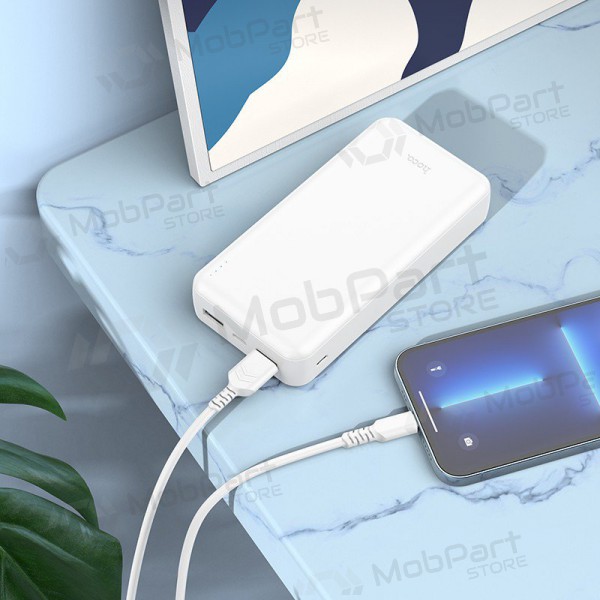 Powerbank Power Bank Hoco J100A 2xUSB-A 20000mAh hvitt