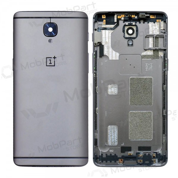 OnePlus 3 / 3T bakside grå (Gunmetal) (brukt grade C, original)