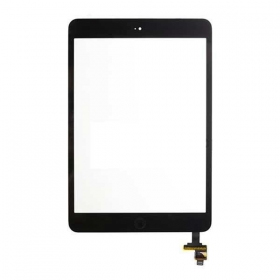 Apple iPad mini / iPad mini 2 berøringssensitivt glass (su Home mygtuku og laikikliais, og IC) (svart)