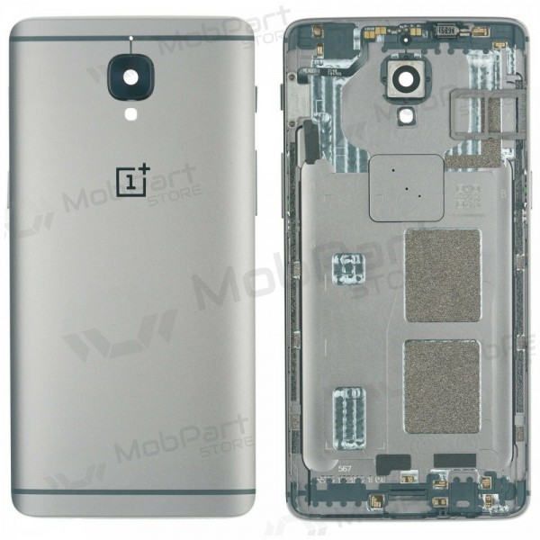 OnePlus 3 / 3T bakside (sølvgrå) (brukt grade A, original) OnePlus 3 / 3T bakside (sølvgrå) (brukt grade A, original)