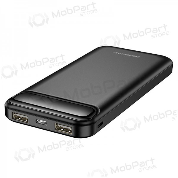 Powerbank Power Bank Borofone BJ14 Type-C microUSB 2*USB (2A) 10000mAh svart Powerbank Power Bank Borofone BJ14 Type-C microUSB 2*USB (2A) 10000mAh svart