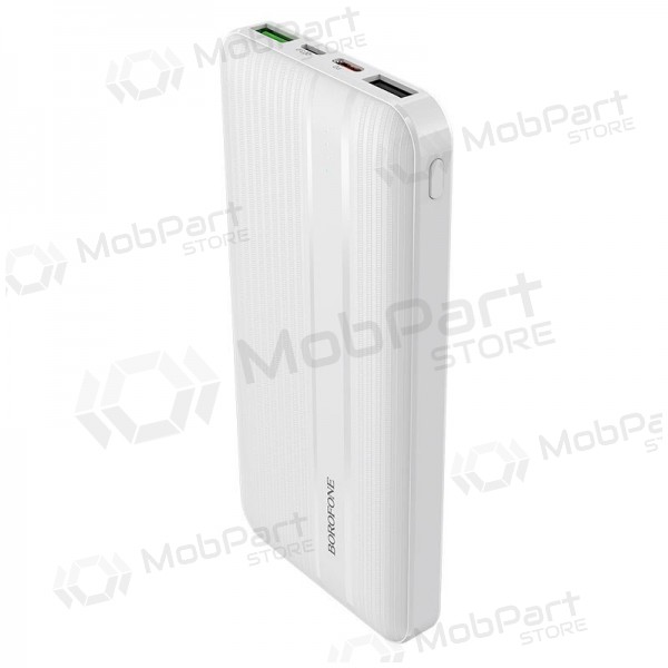 Powerbank Power Bank Borofone BJ9 Type-C PD+Quick Charge 3.0 (3A) 10000mAh hvitt Powerbank Power Bank Borofone BJ9 Type-C PD+Quick Charge 3.0 (3A) 10000mAh hvitt