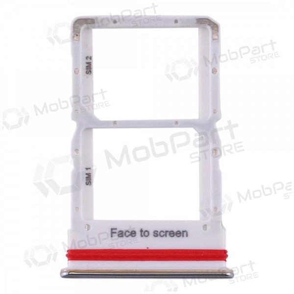 Xiaomi Mi 10 Lite SIM kortholder hvit (Dream White)