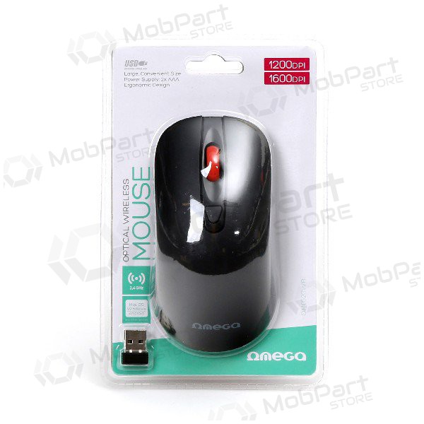 PC-mus OMEGA OM-520 trådløs (svart)