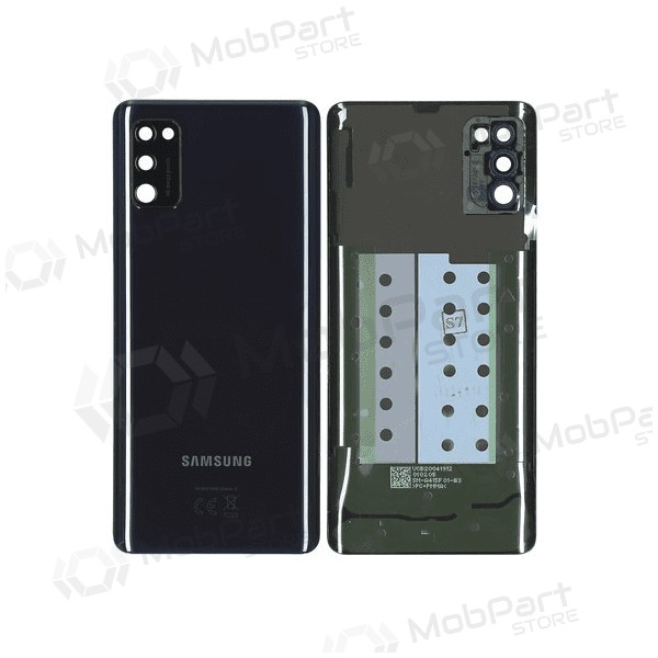 Samsung A415 Galaxy A41 2020 bakside (svart) (brukt grade C, original)