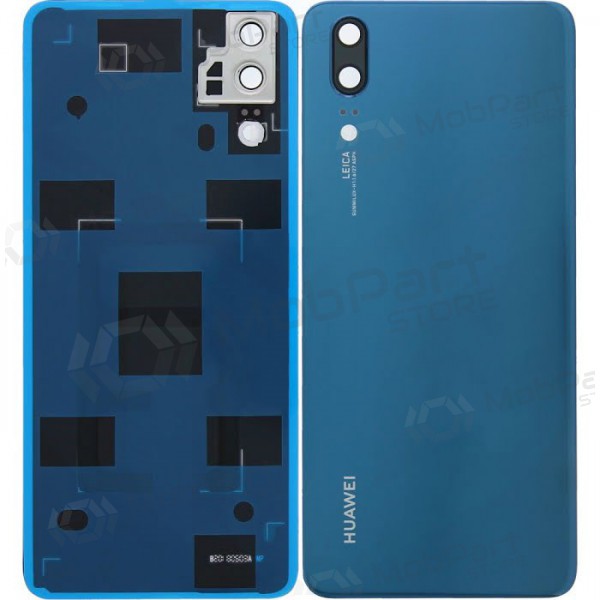 Huawei P20 bakside (blå) (brukt grade B, original)
