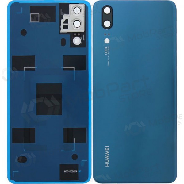 Huawei P20 bakside (blå) (brukt grade B, original) Huawei P20 bakside (blå) (brukt grade B, original)