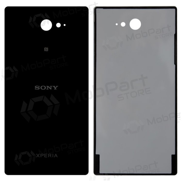 Sony Xperia M2 D2303 / Xperia M2 Aqua D2403 bakside (svart) Sony Xperia M2 D2303 / Xperia M2 Aqua D2403 bakside (svart)