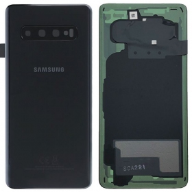 Samsung G973 Galaxy S10 bakside svart (Prism Black) (brukt grade C, original)