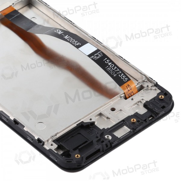 Samsung M205F Galaxy M20 skjerm (svart) (med ramme) (service pack) (original) Samsung M205F Galaxy M20 skjerm (svart) (med ramme) (service pack) (original)