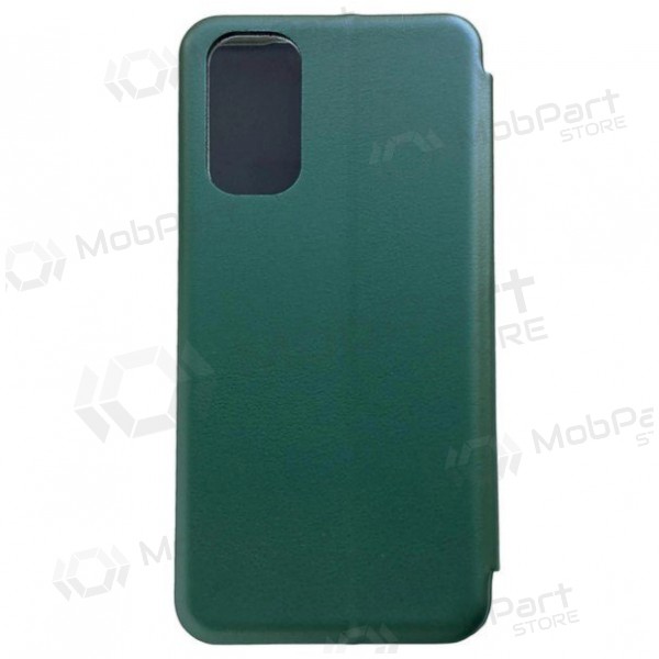 Samsung Galaxy A525 A52 4G / A526 A52 5G / A528 A52s 5G deksel / etui "Book Elegance" (tamsiai grønn)