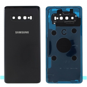 Samsung G975 Galaxy S10 Plus bakside svart (Prism Black) (brukt grade A, original)