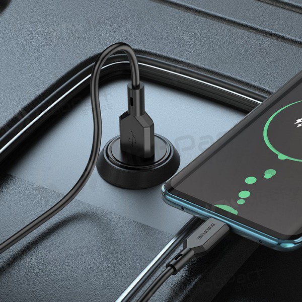 Lader automobilinis Borofone BZ18 Quick Charge 3.0 18W (svart)