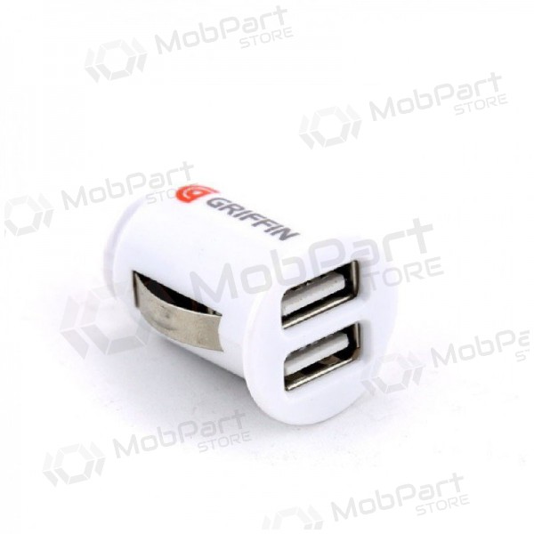 Lader for biler GRIFFIN USB (2xUSB 1A) (hvit)