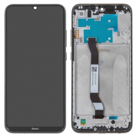 Xiaomi Redmi Note 8 / Note 8 2021 skjerm (svart) (med ramme) (service pack) (original)