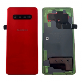 Samsung G975 Galaxy S10 Plus bakside rød (Cardinal Red) (brukt grade B, original)