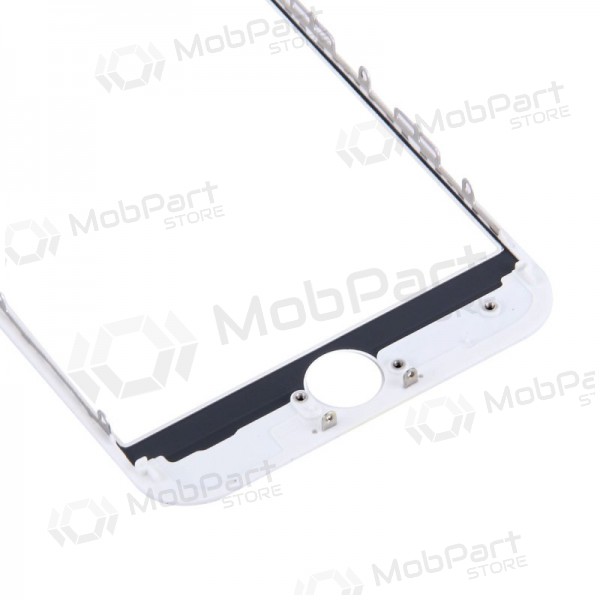 Apple iPhone 7 Plus skjermglass med ramme og OCA (hvit) (v2) (for screen refurbishing) - Premium
