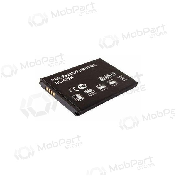 LG BL-42FN (P350, Optimus Me) batteri / akkumulator (1280mAh) LG BL-42FN (P350, Optimus Me) batteri / akkumulator (1280mAh)