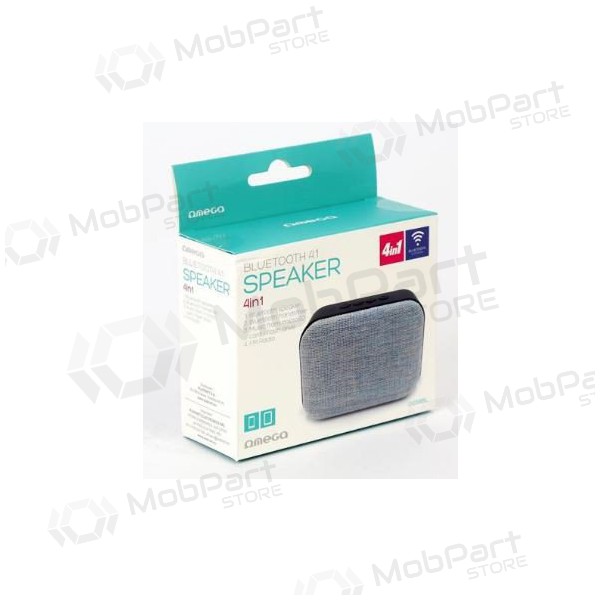 Bluetooth bærbar høyttaler OMEGA OG58 (MicroSD, hodetelefoner / headset, AUX,FM) (grå) Bluetooth bærbar høyttaler OMEGA OG58 (MicroSD, hodetelefoner / headset, AUX,FM) (grå)