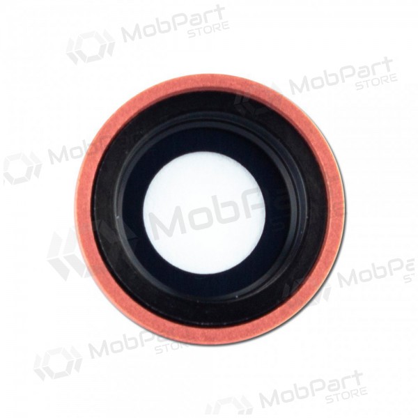 Apple iPhone XR kameraglass lyserød (coral) (med ramme)