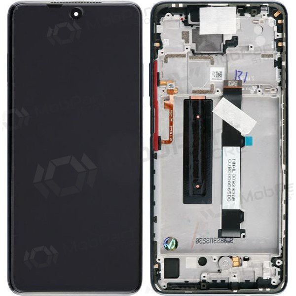 Xiaomi Mi 10T Lite 5G skjerm (grå) (med ramme) (original) Xiaomi Mi 10T Lite 5G skjerm (grå) (med ramme) (original)