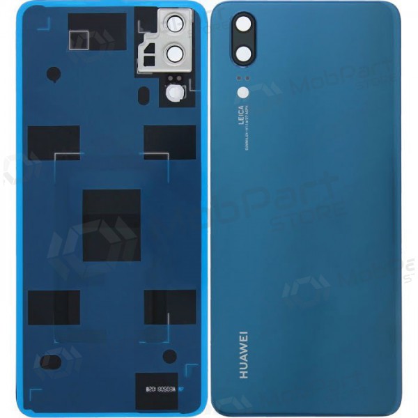 Huawei P20 bakside (blå) (brukt grade C, original)