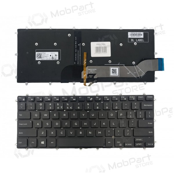 DELL: Inspiron 14 7466 tastatur (med belysning) DELL: Inspiron 14 7466 tastatur (med belysning)