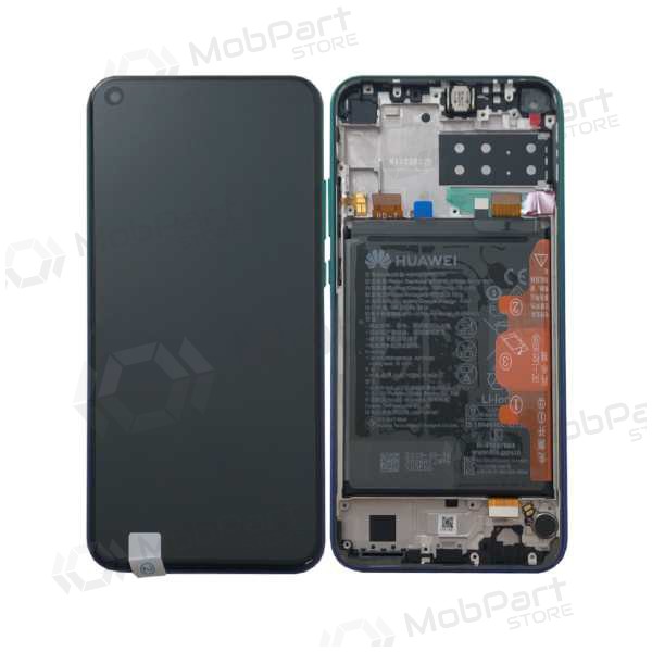Huawei P40 Lite E skjerm (Aurora blue) (med ramme og batteri) (service pack) (original) Huawei P40 Lite E skjerm (Aurora blue) (med ramme og batteri) (service pack) (original)