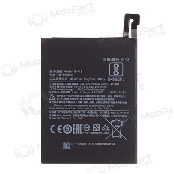 Xiaomi Redmi Note 6 Pro batteri / akkumulator (BN48) (4000mAh)