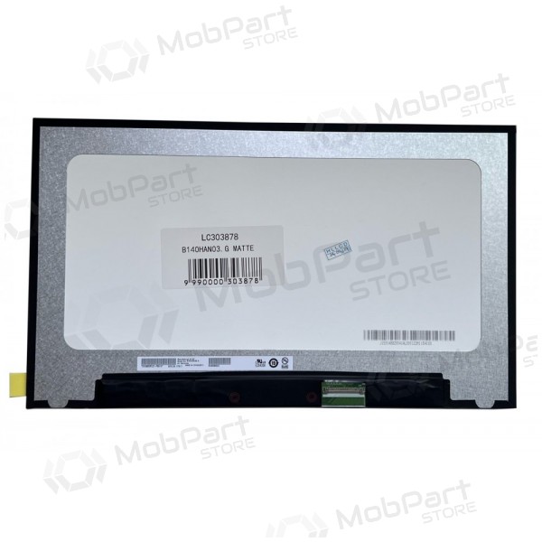 Matrica 14.0" 1920x1080 FHD, LED, SLIM,  IPS, 60Hz, matinė, 40pin (dešinėje), A+