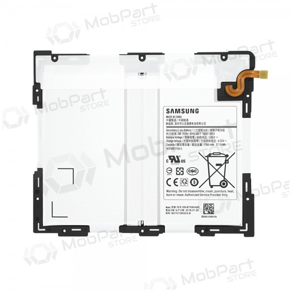 Samsung T590 / T595 Galaxy Tab A 10.5 (EB-BT595ABE) batteri / akkumulator (7300mAh) (service pack) (original)