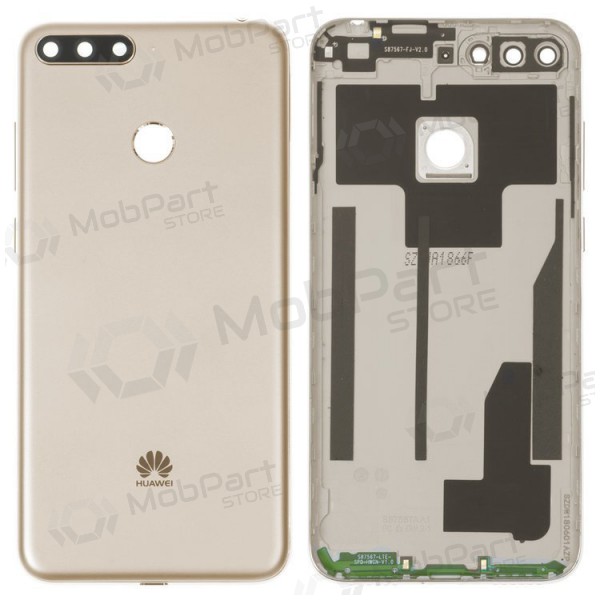 Huawei Y6 Prime 2018 bakside (gyllen) (brukt grade B, original)