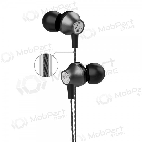 Hodetelefoner / ørepropper Devia Metal In-Ear 3,5mm (svart)