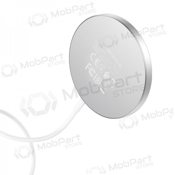 Lader trådløs Borofone BQ9 Pro Original Magnetic (10W) (sølvgrå)