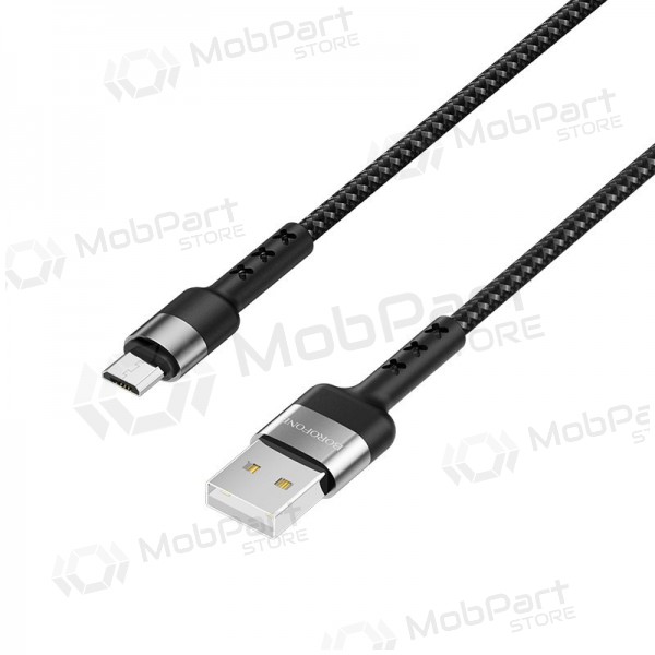 USB kabel Borofone BX34 microUSB 1.0m (svart)