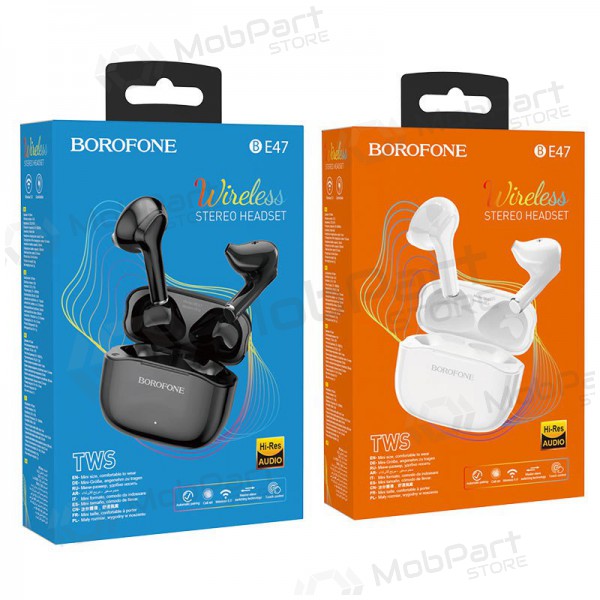 Trådløs hodetelefoner / headset Borofone BE47 Perfecto TWS (svart) Trådløs hodetelefoner / headset Borofone BE47 Perfecto TWS (svart)