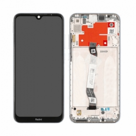 Xiaomi Redmi Note 8T skjerm (hvit) (med ramme) (service pack) (original)