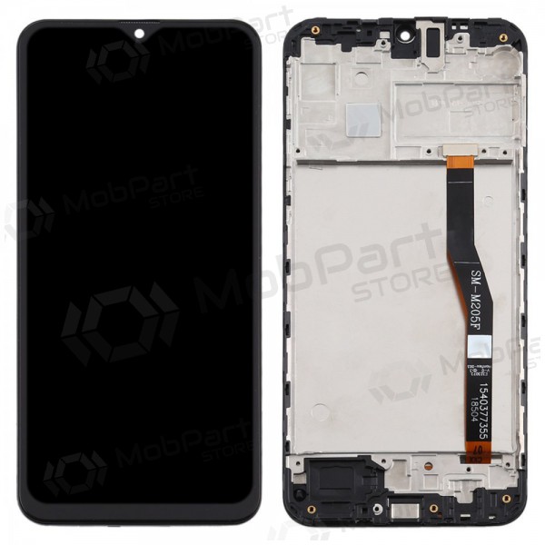 Samsung M205F Galaxy M20 skjerm (svart) (med ramme) (service pack) (original) Samsung M205F Galaxy M20 skjerm (svart) (med ramme) (service pack) (original)