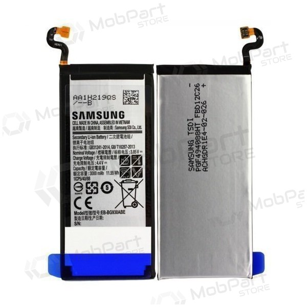Samsung G930F Galaxy S7 (EB-BG930ABE) batteri / akkumulator (3000mAh) (service pack) (original) Samsung G930F Galaxy S7 (EB-BG930ABE) batteri / akkumulator (3000mAh) (service pack) (original)