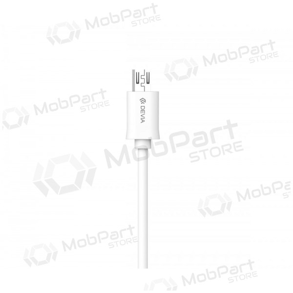 USB kabel Devia Smart microUSB 2.0m (hvit)