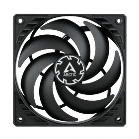 ARCTIC P12 SLIM PWM PST fan, 4-pin, 120mm, siauras, svart