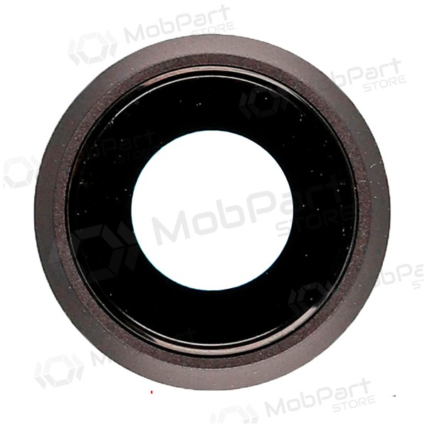Apple iPhone 8 / SE 2020 kameraglass (svart) (med ramme)