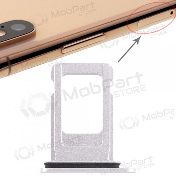 Apple iPhone XR SIM kortholder (hvit)